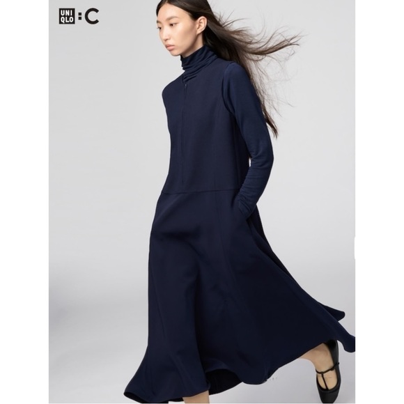 Uniqlo Dresses & Skirts - NWT Clare Waight Keller x Uniqlo Navy Blue Sleeveless Minimal Midi Dress sz S